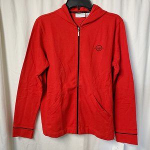 Women's Liz "Logo" Red Hoodie Jacket Small NWT